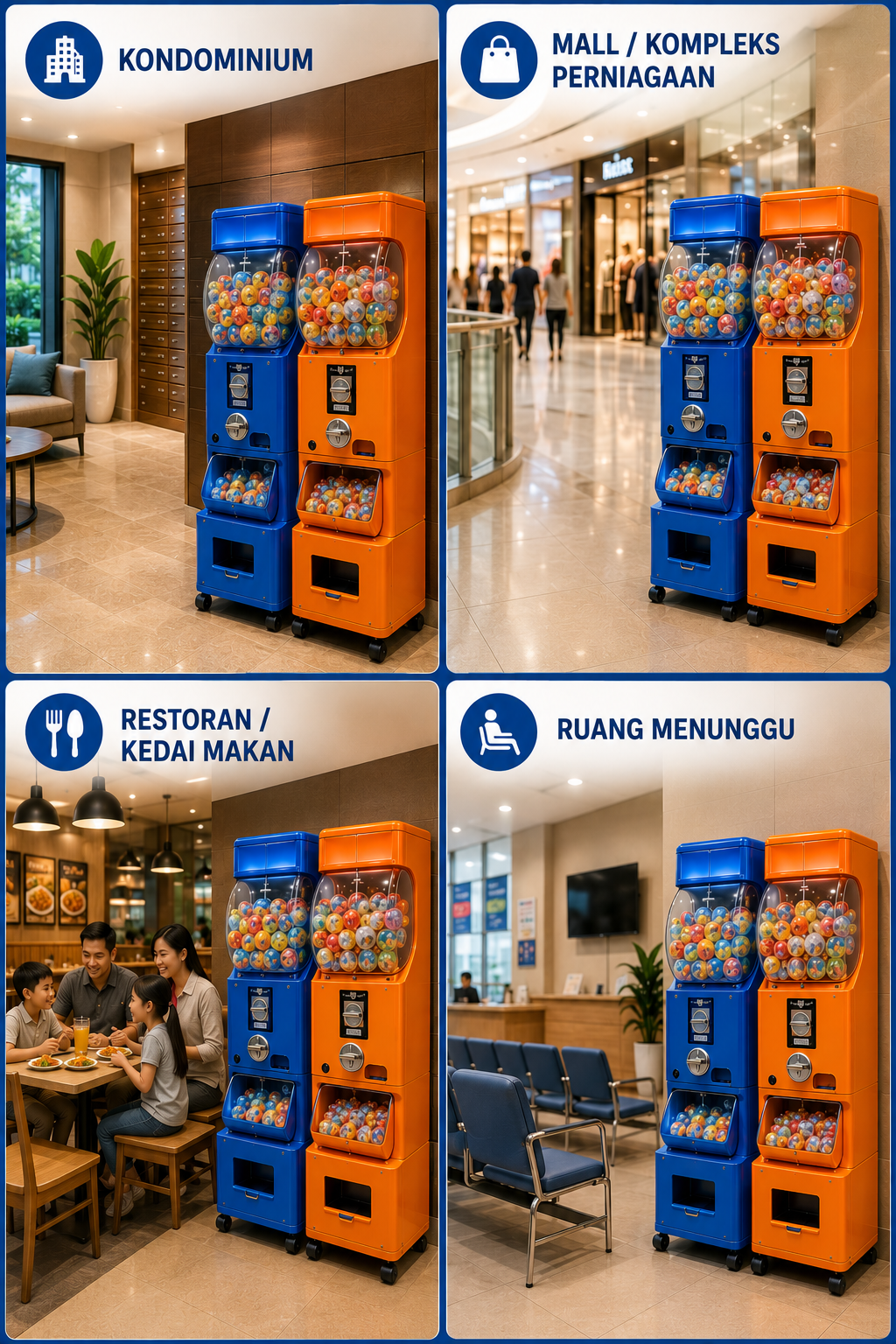 Lokasi Candy & Capsule Vending Machine